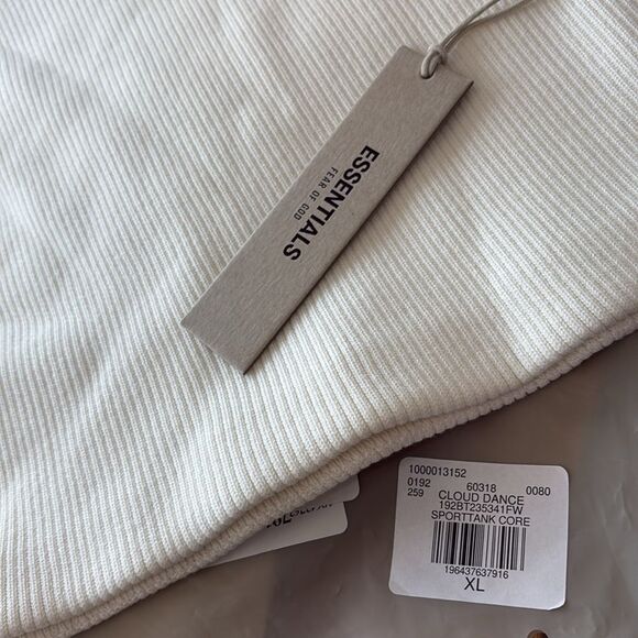 Fear of God ESSENTIALS Off-White Patch Tank Top XL - Picture 5 of 6